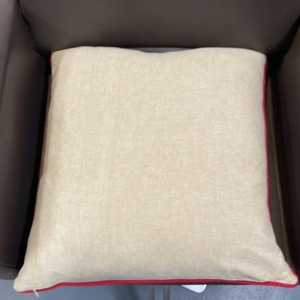 North Pole Christmas feather pillow